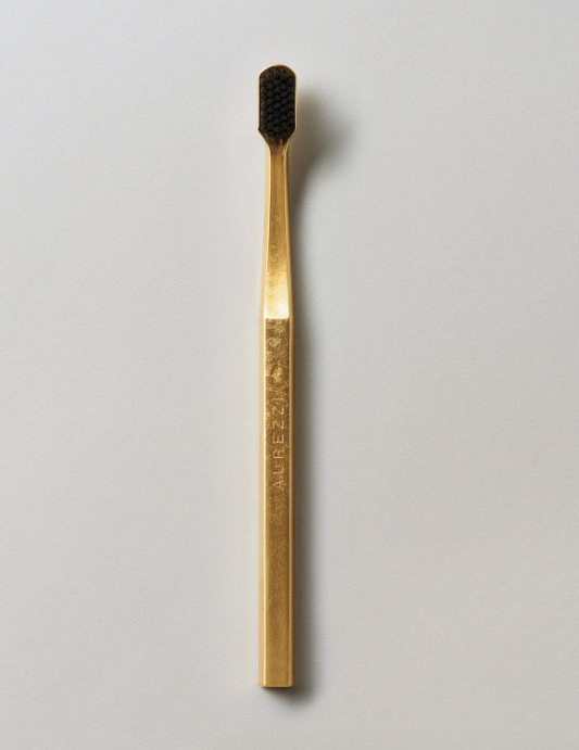 AUREZZI Toothbrush Gold/Black - Medium