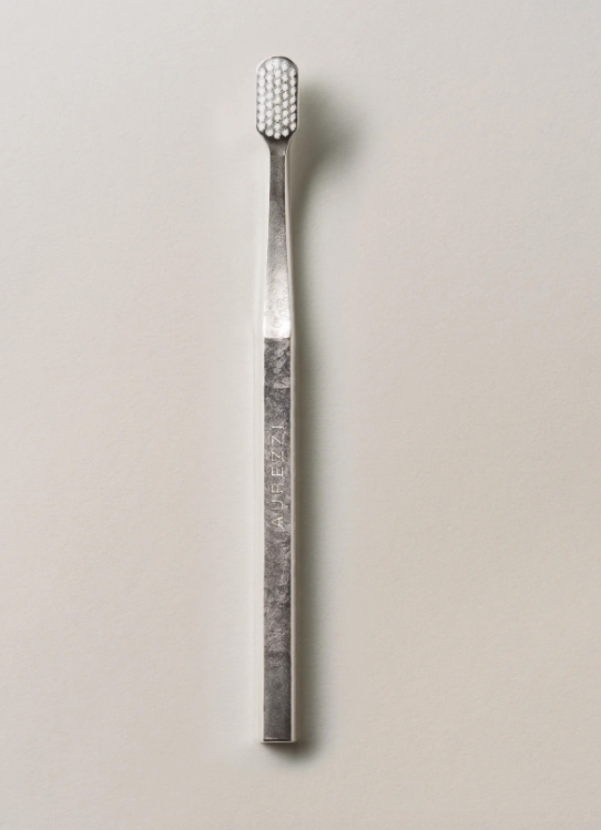 AUREZZI Toothbrush Silver/White - Soft