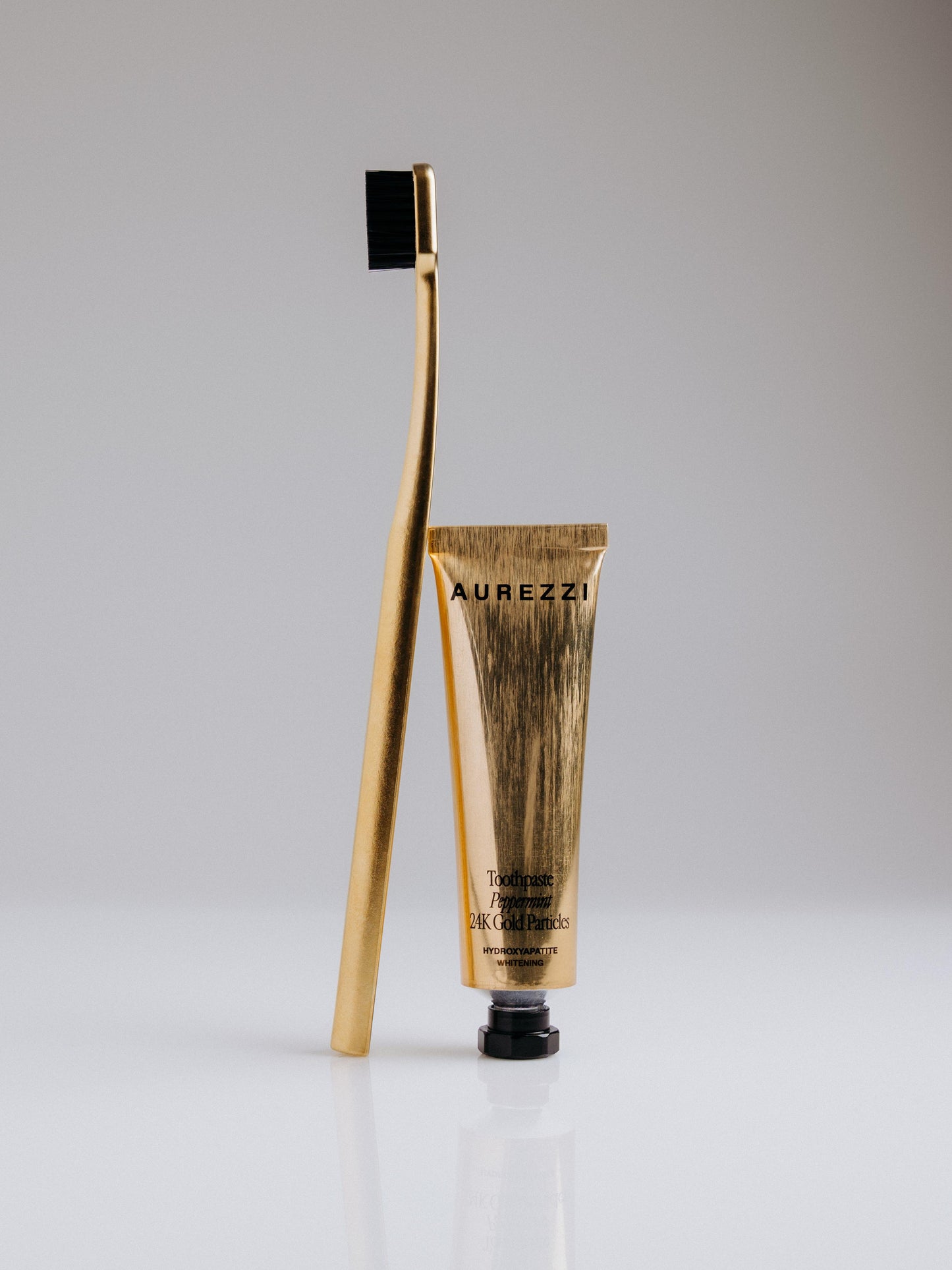 AUREZZI Travel Mini Gold - Black Bristles