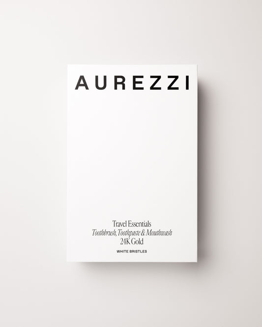 AUREZZI Travel Trio Gold - White Bristles